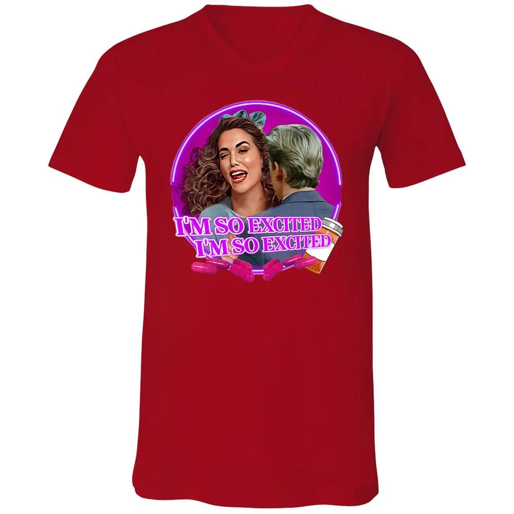 Unisex V-Neck T-Shirt - KUCZW25H - Red - 3