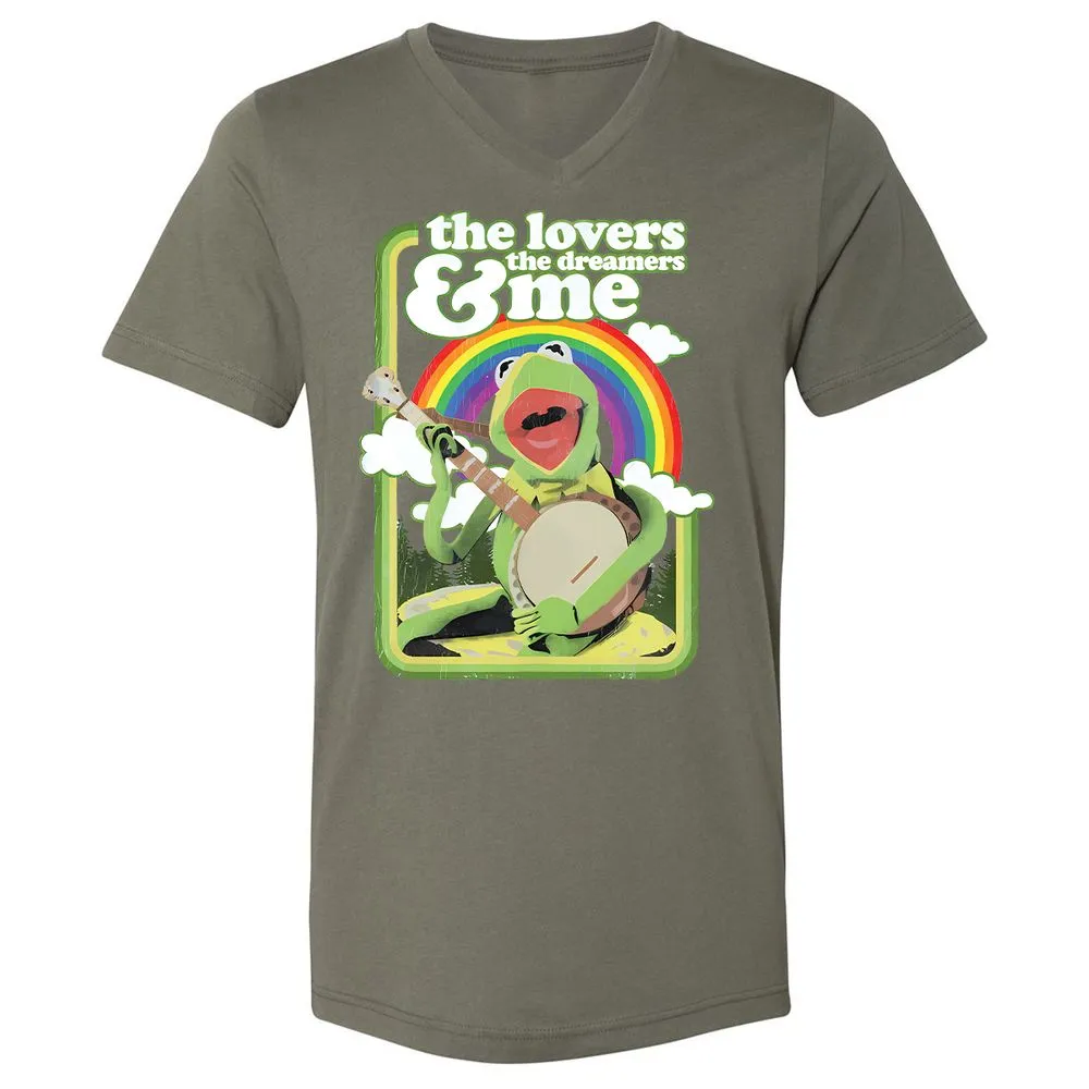 Unisex V-Neck T-Shirt - YECLBRXN - Military Green - 10