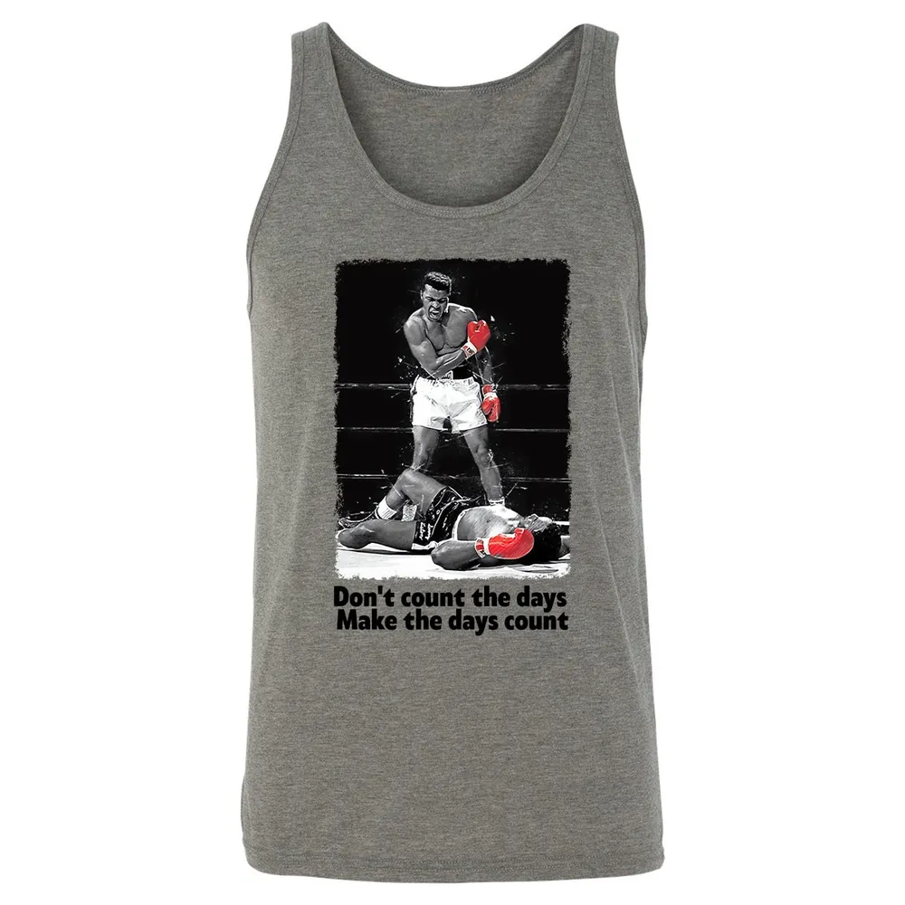Don't count the days - Make the days count Unisex Jersey Tank - 2