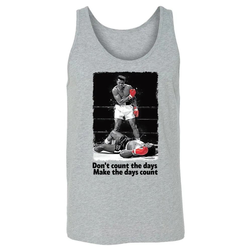 Don't count the days - Make the days count Unisex Jersey Tank - 4