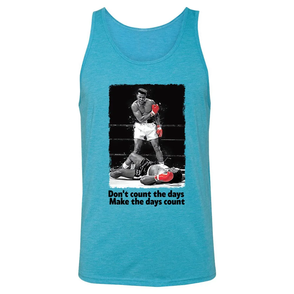 Don't count the days - Make the days count Unisex Jersey Tank - 3