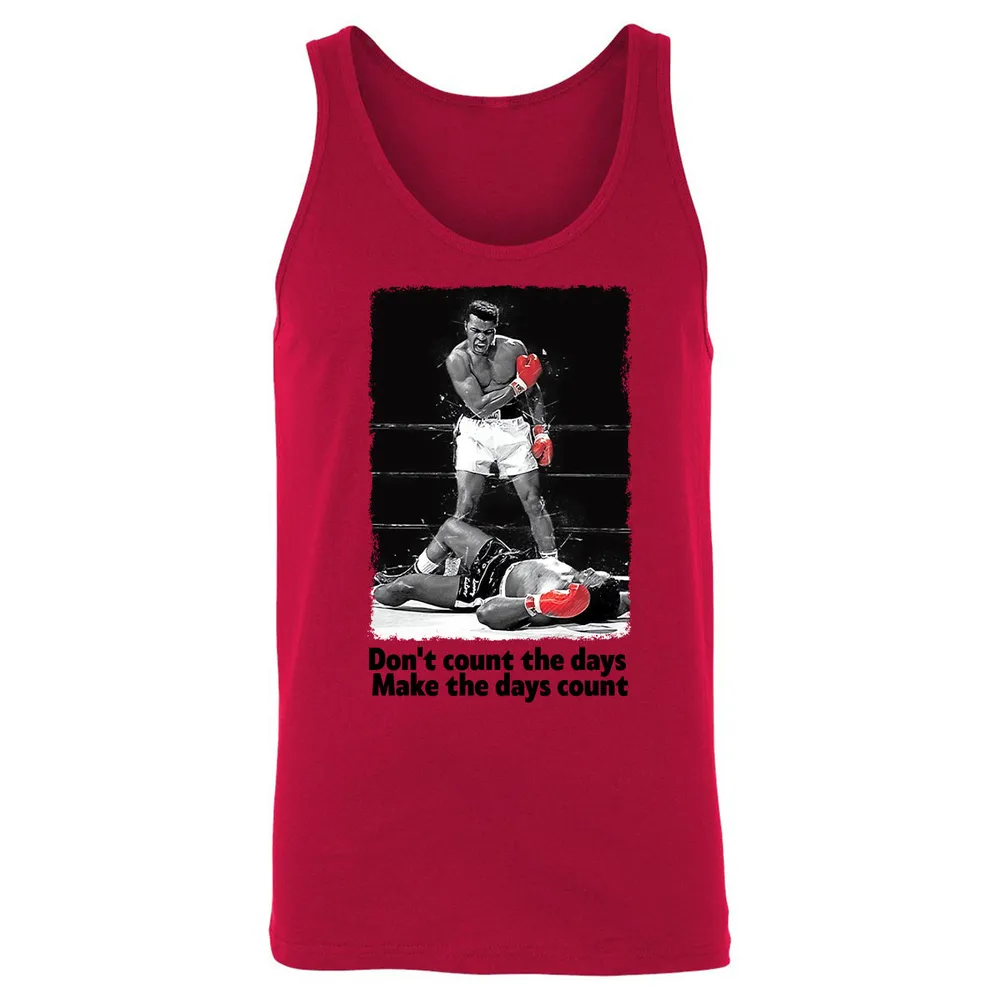 Don't count the days - Make the days count Unisex Jersey Tank - 11