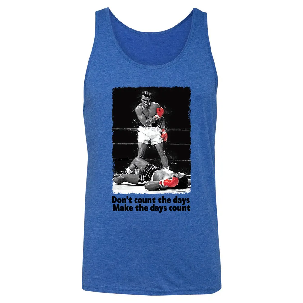 Don't count the days - Make the days count Unisex Jersey Tank - 12