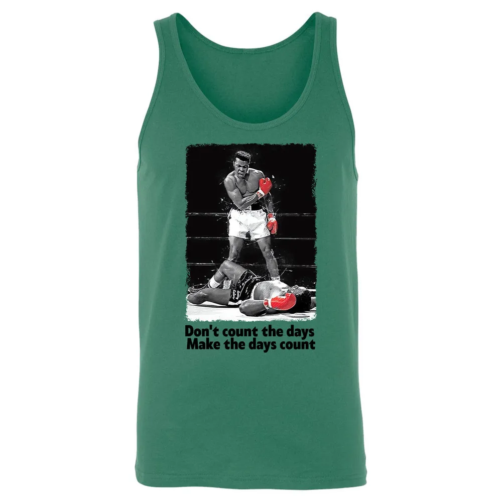 Don't count the days - Make the days count Unisex Jersey Tank - 9