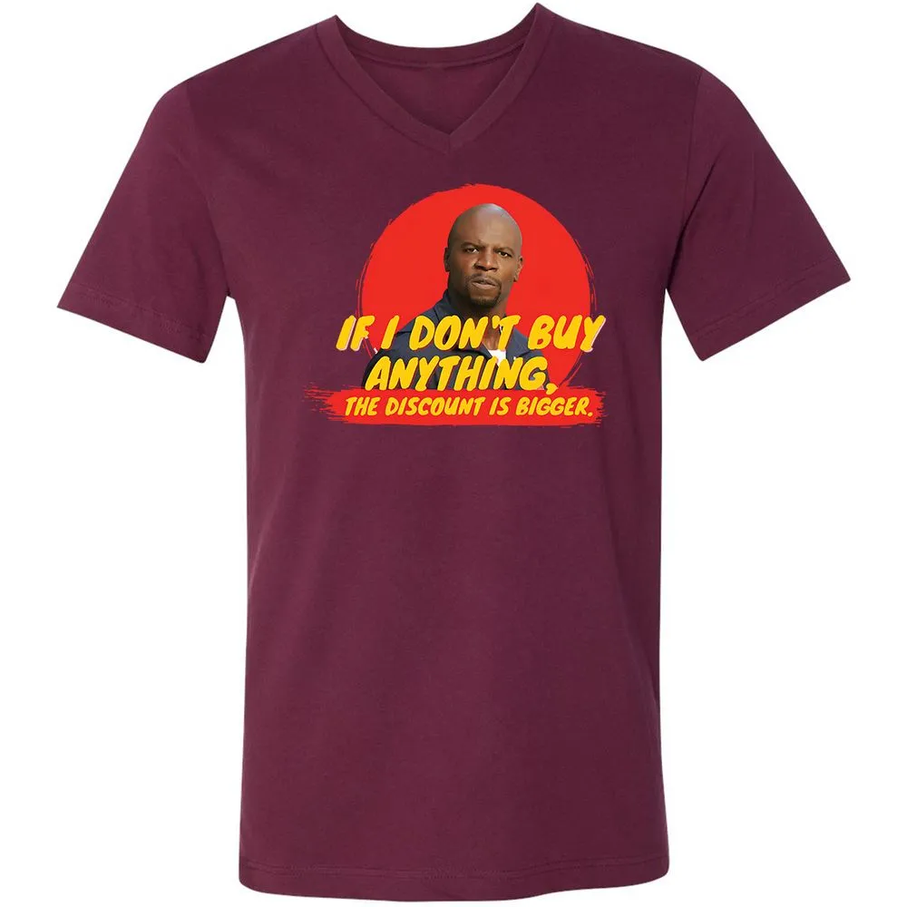Unisex V-Neck T-Shirt - Z75LC6VU - Maroon - 6