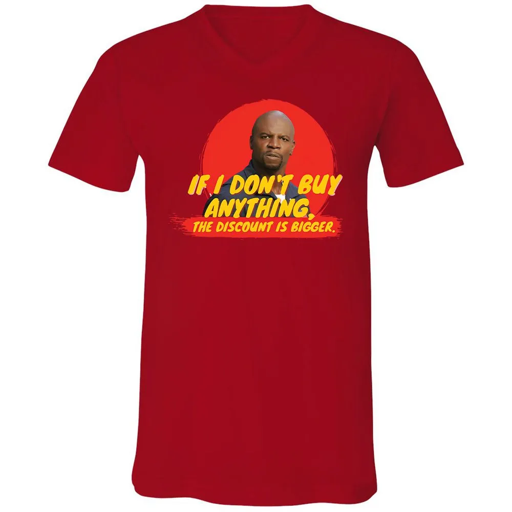 Unisex V-Neck T-Shirt - Z75LC6VU - Red - 3