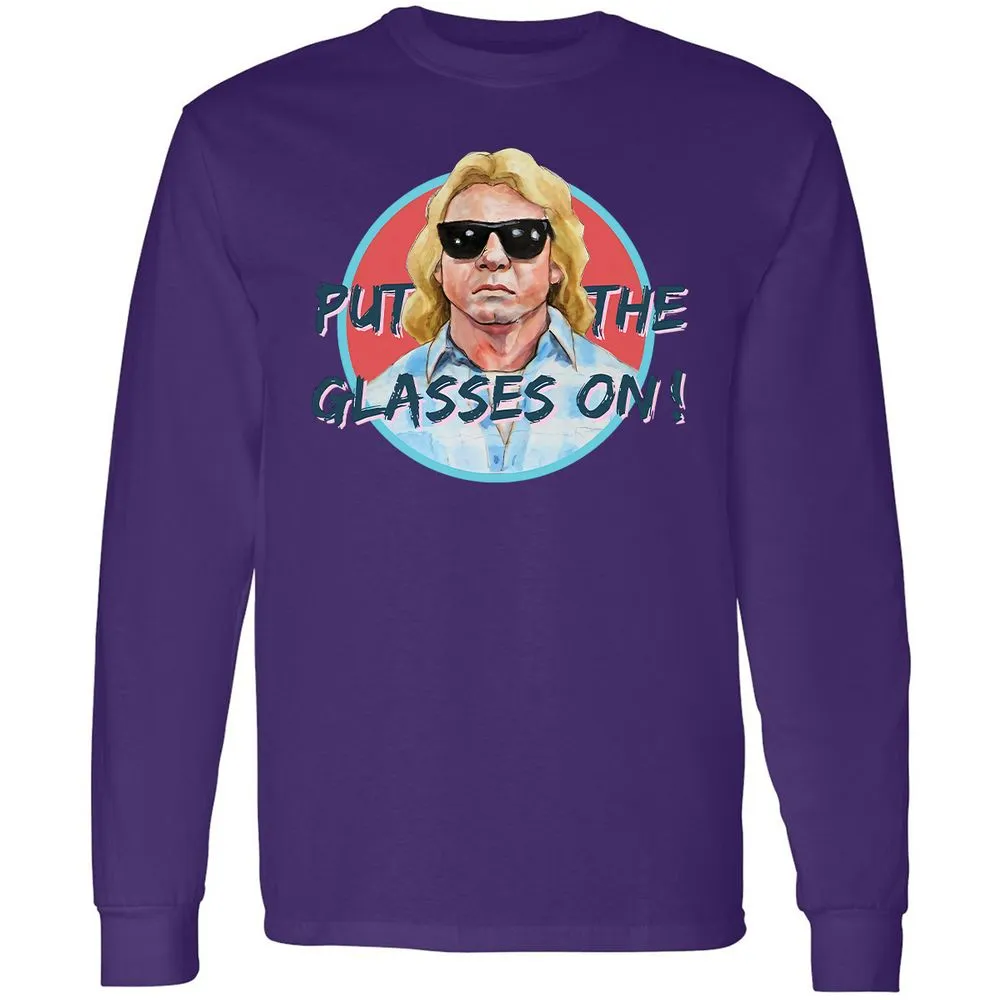 Long Sleeve T-Shirt - 8Q5HPNMN - Purple - 13