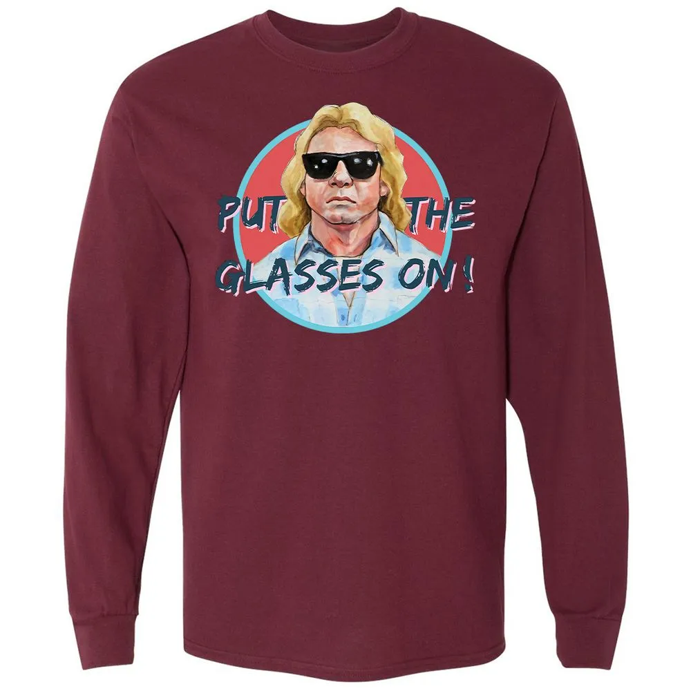 Long Sleeve T-Shirt - 8Q5HPNMN - Maroon - 11