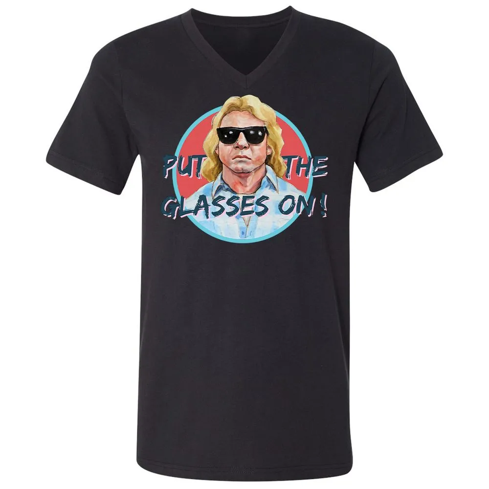 Unisex V-Neck T-Shirt - KWAY1NN6 - Black - 16