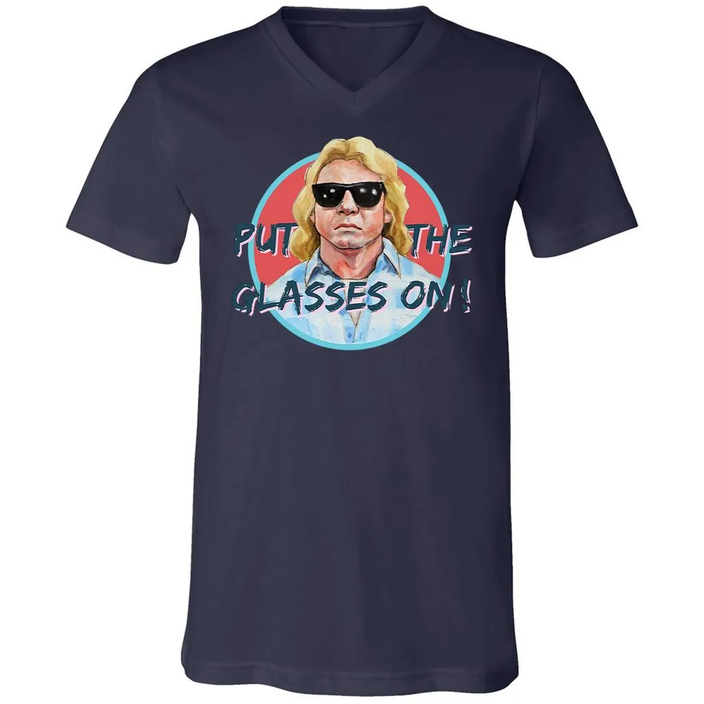 Unisex V-Neck T-Shirt - KWAY1NN6 - Navy - 9