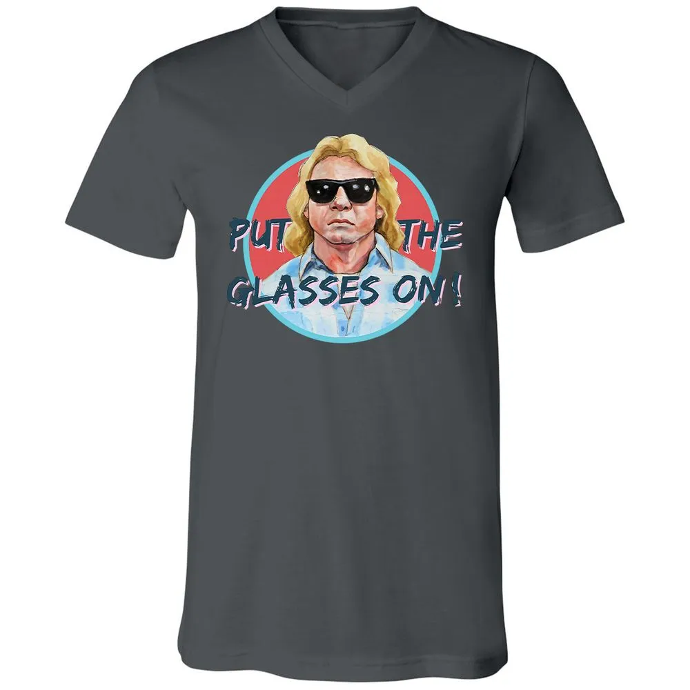 Unisex V-Neck T-Shirt - KWAY1NN6 - Asphalt - 12