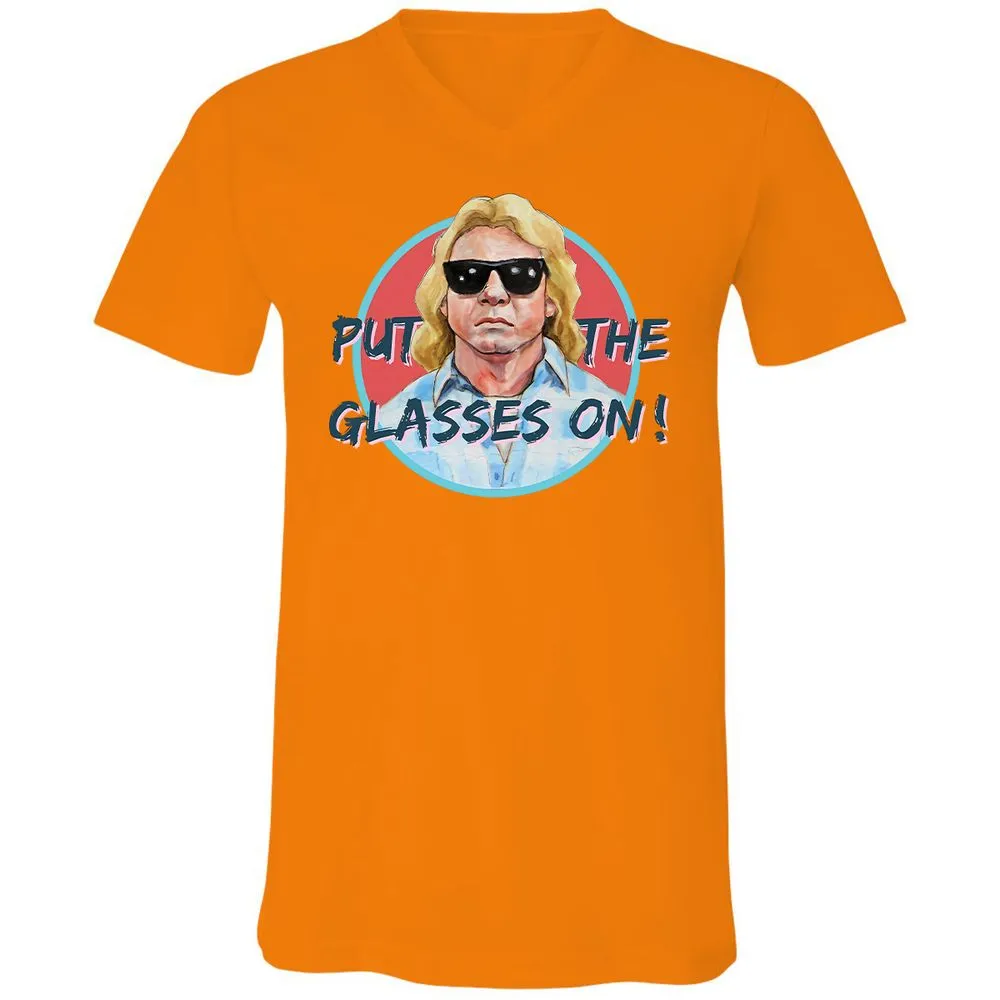 Unisex V-Neck T-Shirt - KWAY1NN6 - Orange - 11