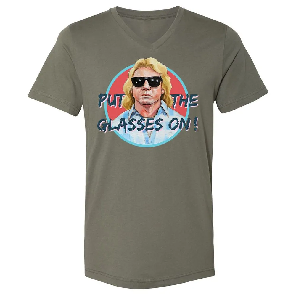 Unisex V-Neck T-Shirt - KWAY1NN6 - Military Green - 10