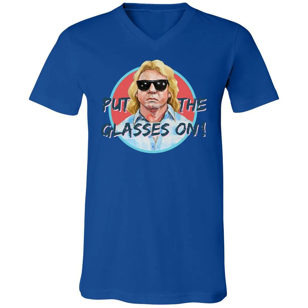 Unisex V-Neck T-Shirt - KWAY1NN6 - True Royal - 4
