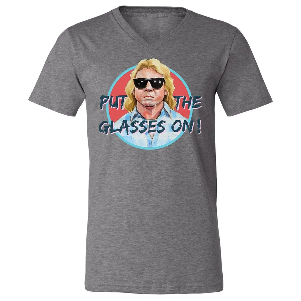 Unisex V-Neck T-Shirt - KWAY1NN6 - Deep Heather - 13