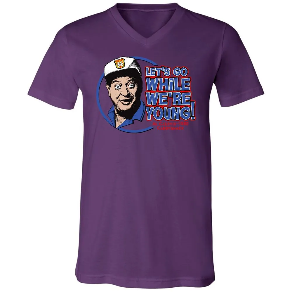 Unisex V-Neck T-Shirt - HGRKHZCX - Team Purple - 2