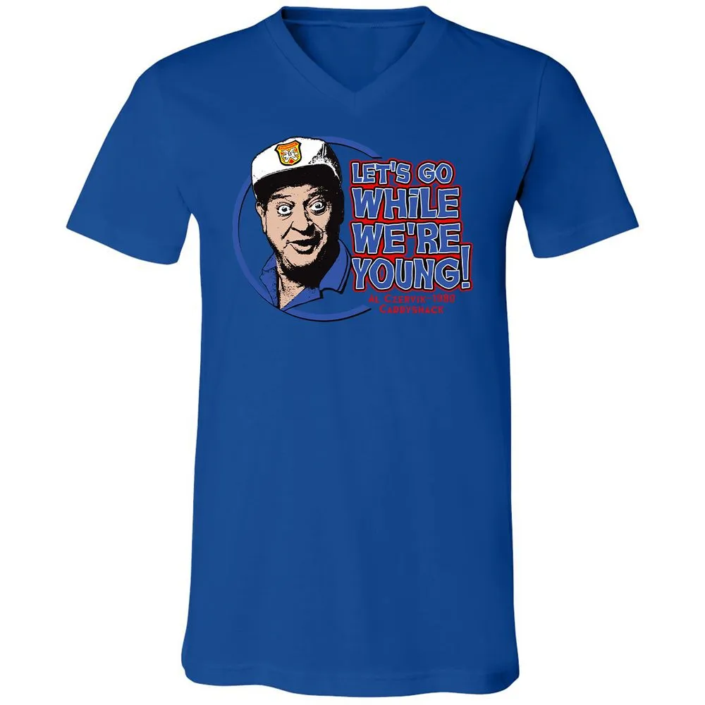 Unisex V-Neck T-Shirt - HGRKHZCX - True Royal - 4
