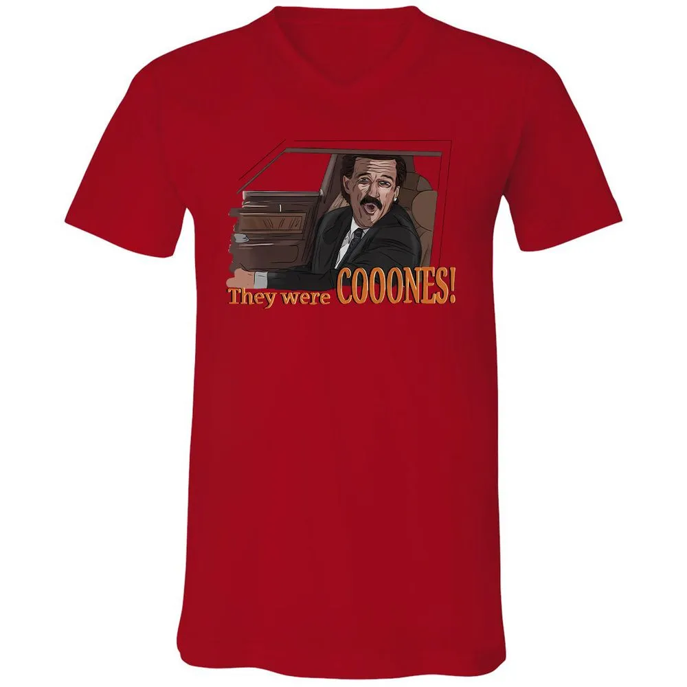Unisex V-Neck T-Shirt - WS6JSYWS - Red - 3