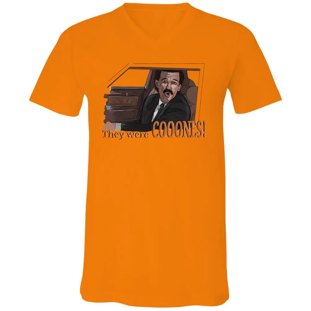 Unisex V-Neck T-Shirt - WS6JSYWS - Orange - 11