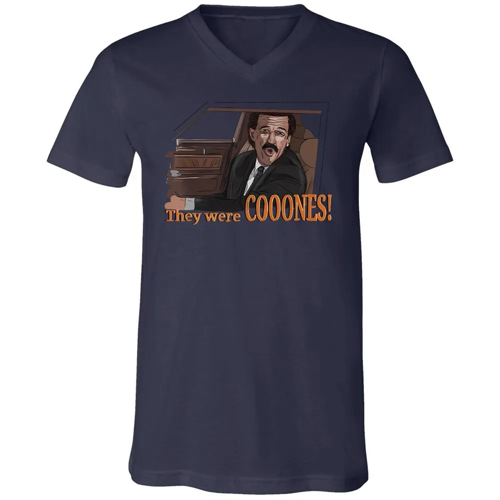 Unisex V-Neck T-Shirt - WS6JSYWS - Navy - 9
