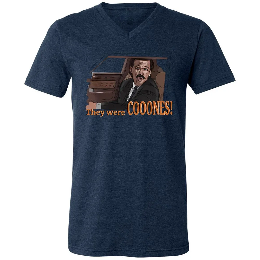 Unisex V-Neck T-Shirt - WS6JSYWS - Heather Navy - 15