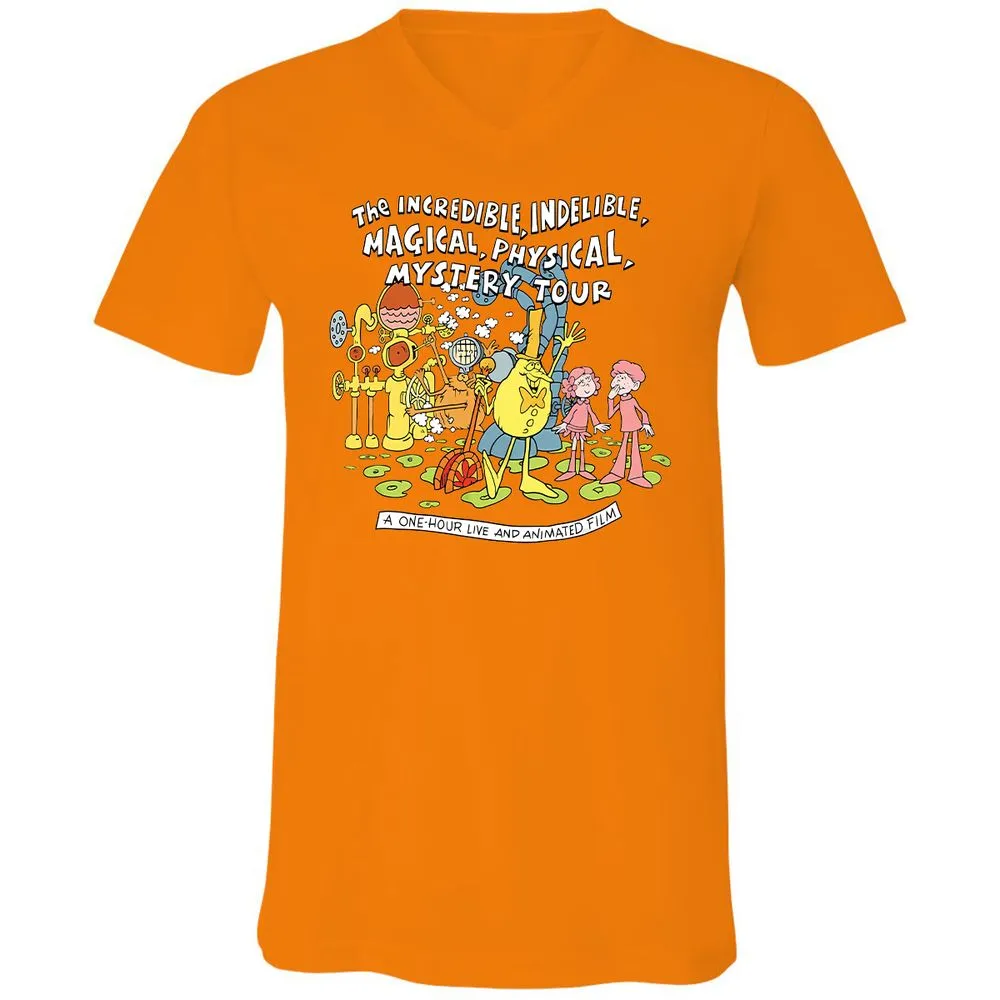 Unisex V-Neck T-Shirt - FS4GFKY3 - Orange - 11