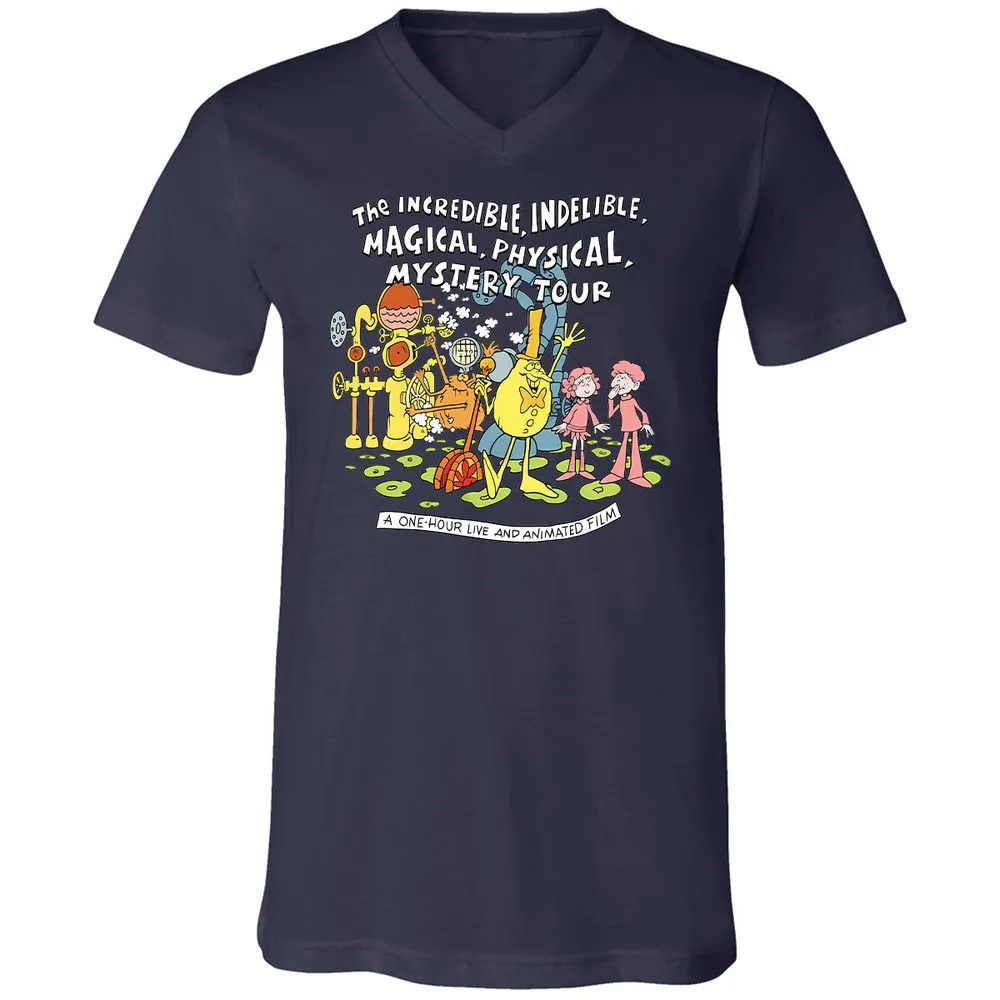 Unisex V-Neck T-Shirt - FS4GFKY3 - Navy - 9