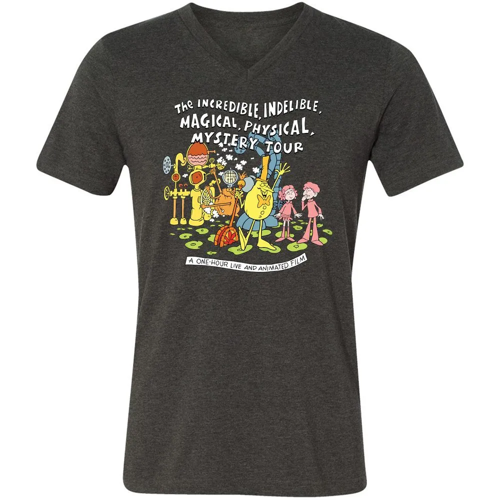 Unisex V-Neck T-Shirt - FS4GFKY3 - Dark Grey Heather - 8