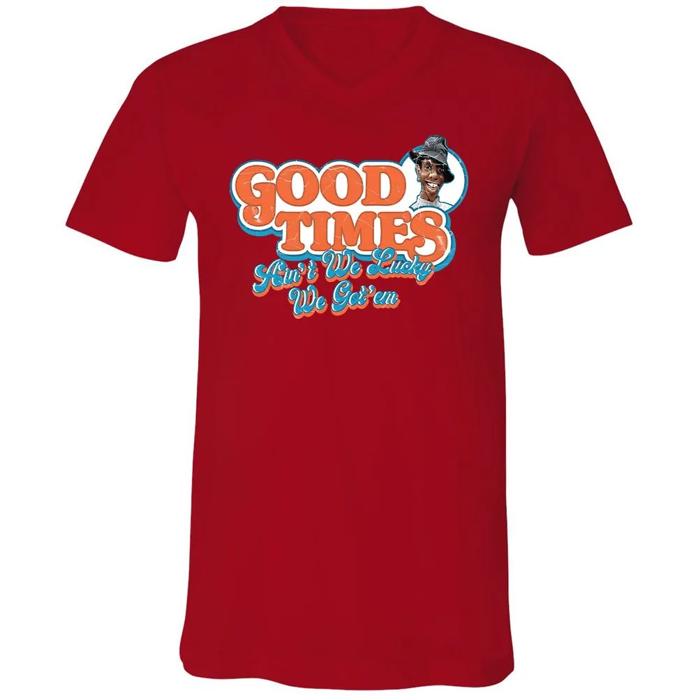 Unisex V-Neck T-Shirt - YNABNTNT - Red - 3