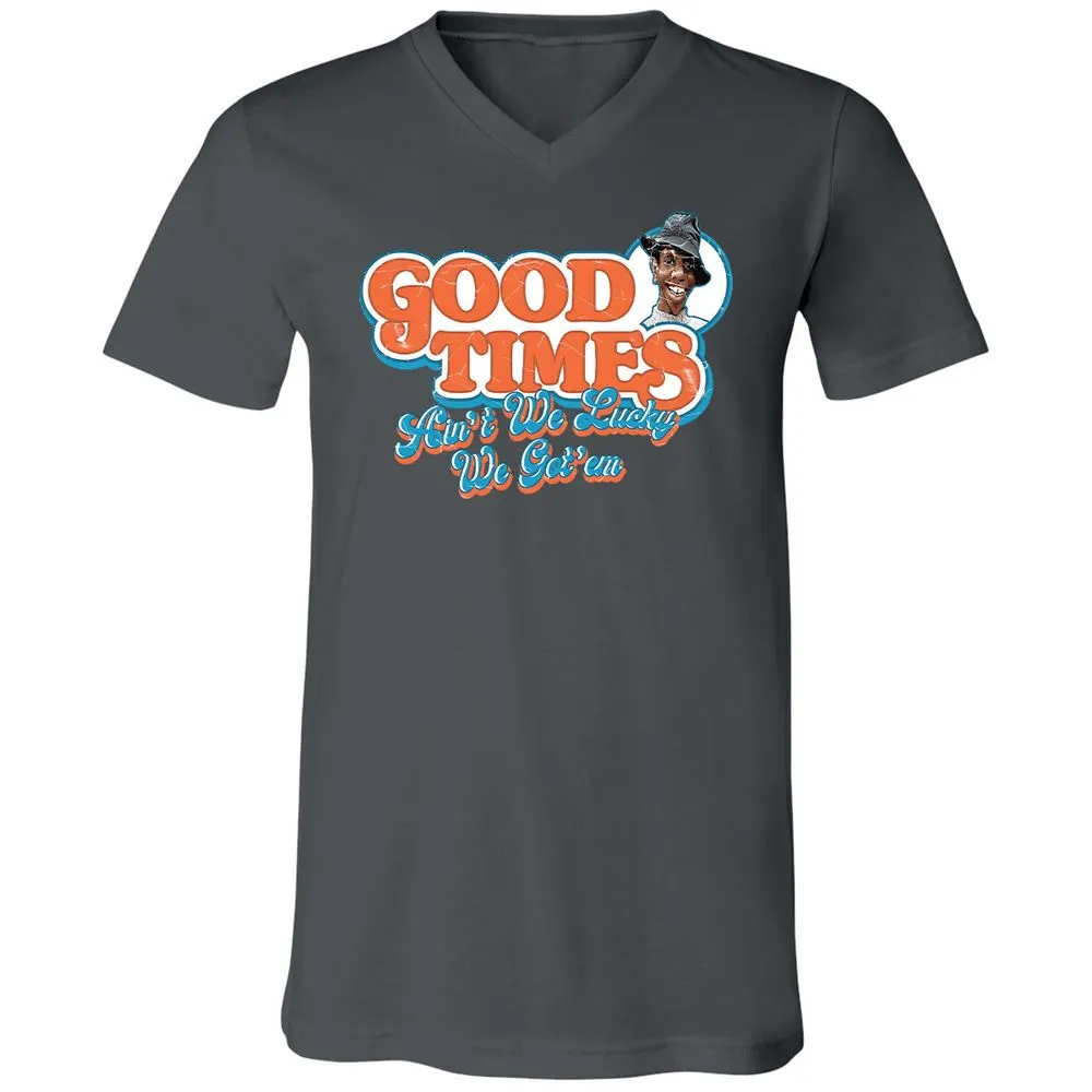 Unisex V-Neck T-Shirt - YNABNTNT - Asphalt - 12