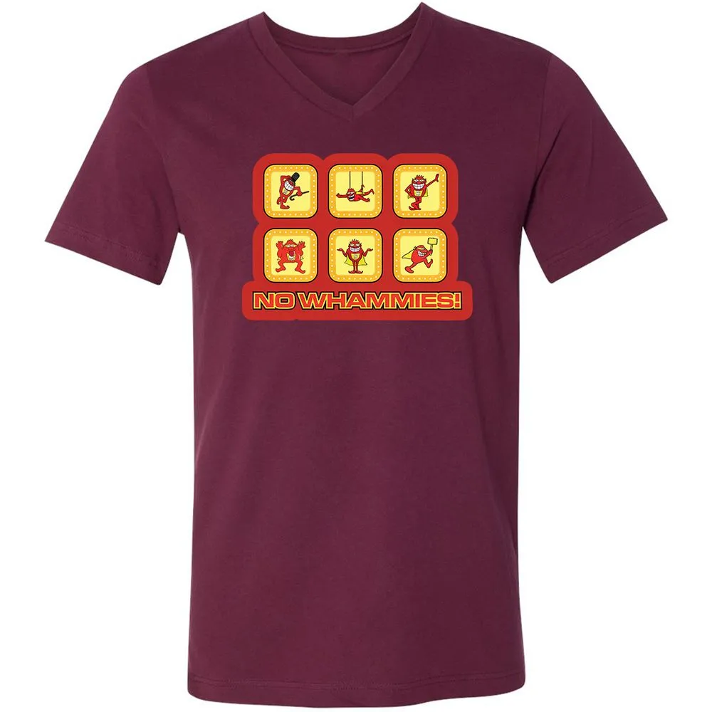 Unisex V-Neck T-Shirt - U3CUMYB6 - Maroon - 6