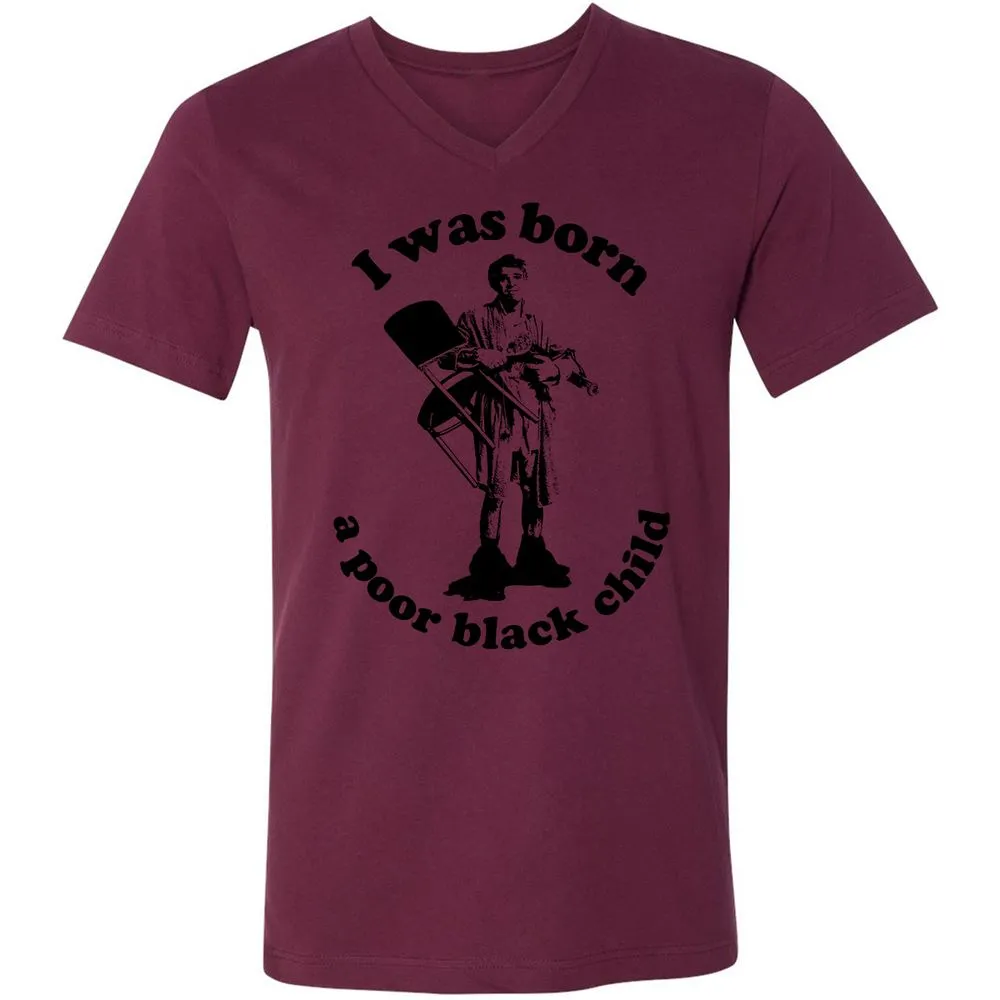 Unisex V-Neck T-Shirt - 2PWJ2PJM - Maroon - 6