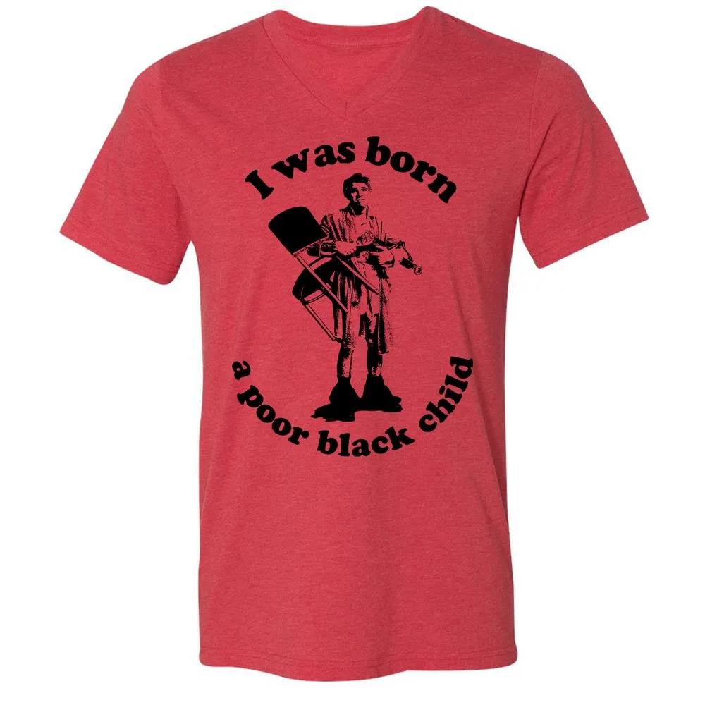 Unisex V-Neck T-Shirt - 2PWJ2PJM - Heather Red - 5