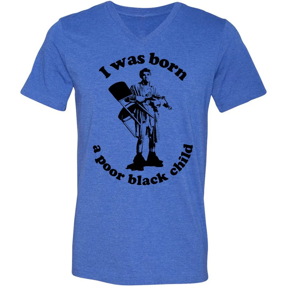Unisex V-Neck T-Shirt - 2PWJ2PJM - Heather True Royal - 14