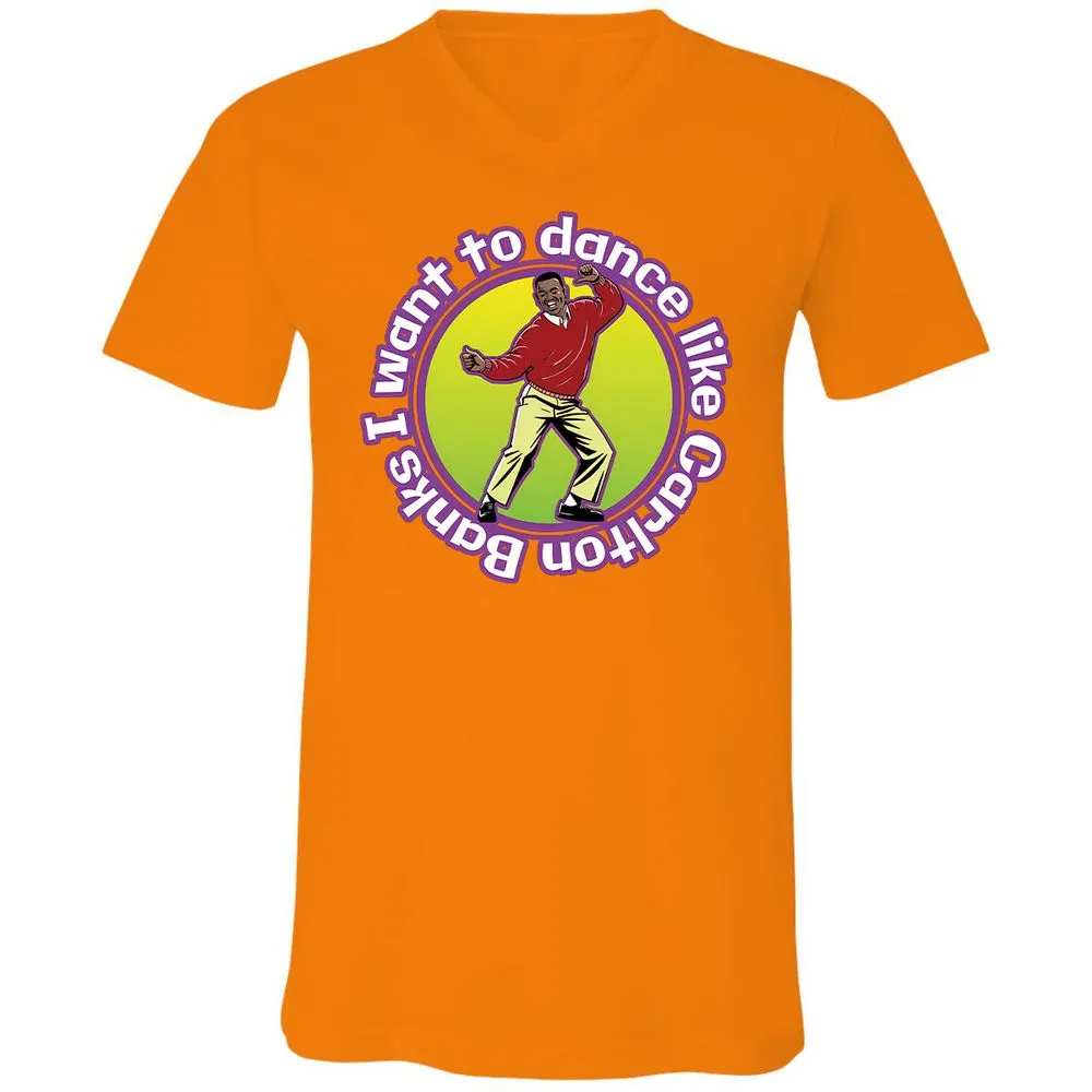 Unisex V-Neck T-Shirt - MVUTX6N8 - Orange - 11