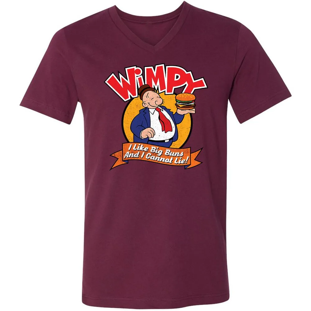 Unisex V-Neck T-Shirt - XCSNX7C6 - Maroon - 6
