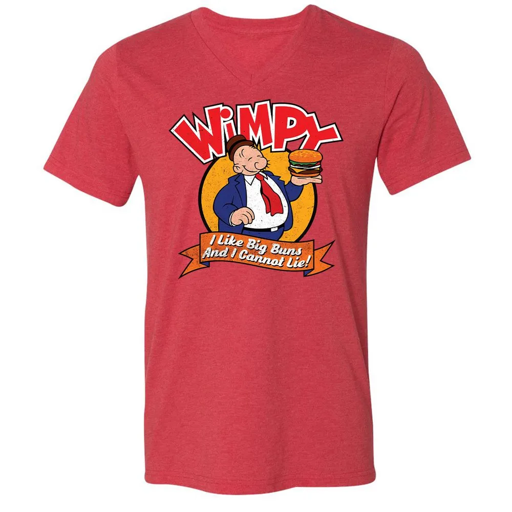 Unisex V-Neck T-Shirt - XCSNX7C6 - Heather Red - 5
