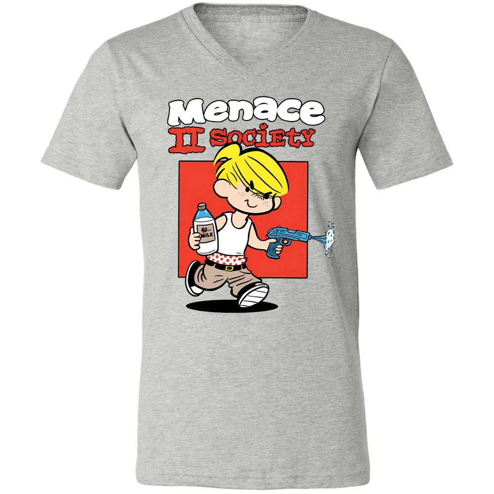Unisex V-Neck T-Shirt - 5RGNQAMY - Athletic Heather - 7