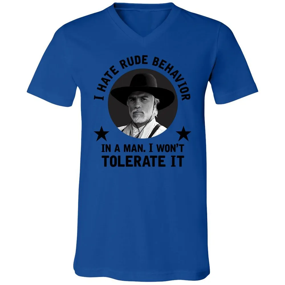 Unisex V-Neck T-Shirt - ERQY7DTT - True Royal - 4