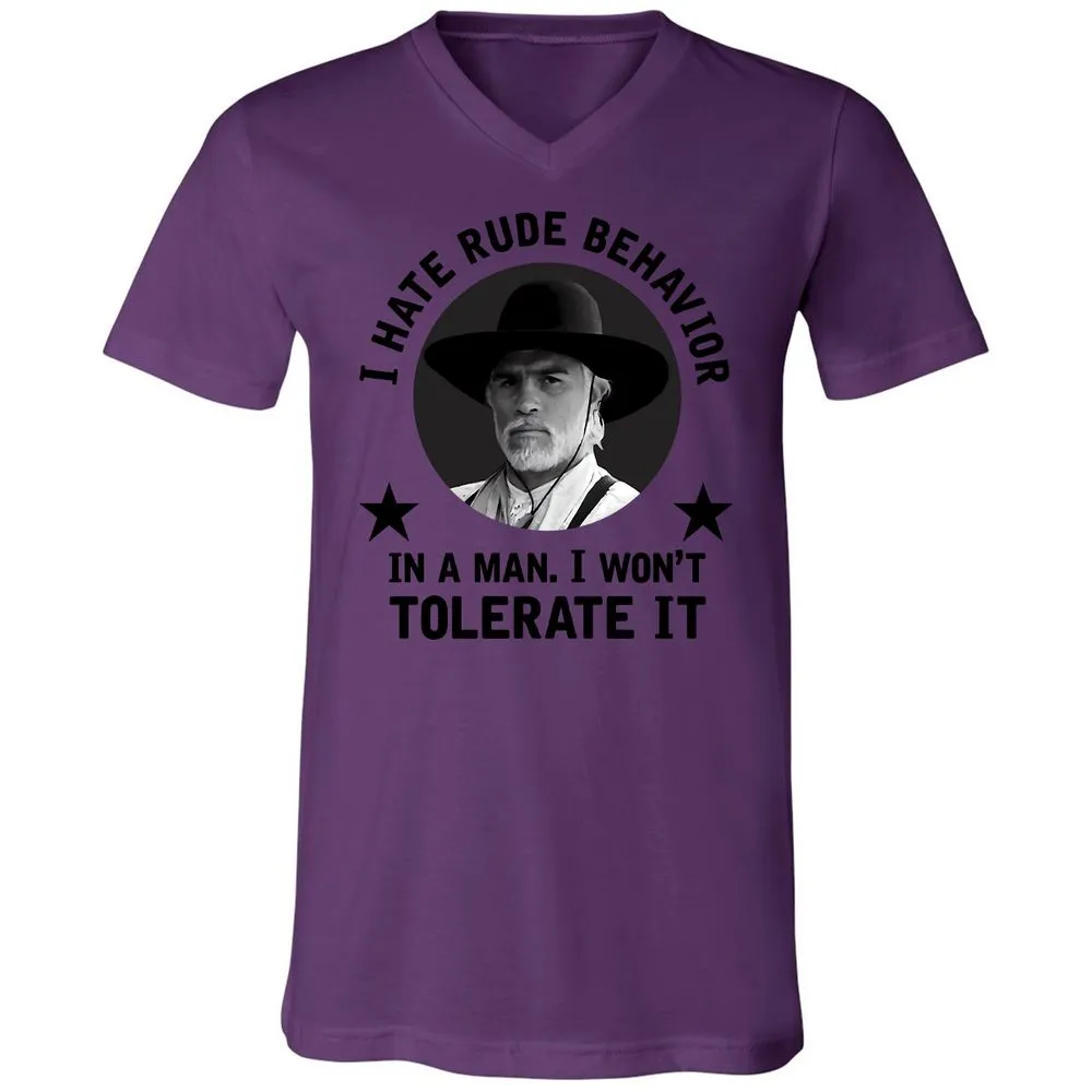 Unisex V-Neck T-Shirt - ERQY7DTT - Team Purple - 2