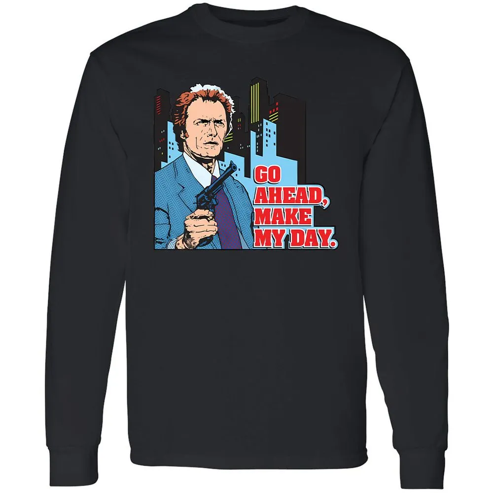 Long Sleeve T-Shirt - XZSZHKRY - Black - 16