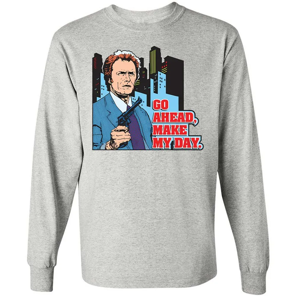 Long Sleeve T-Shirt - XZSZHKRY - Ash - 5