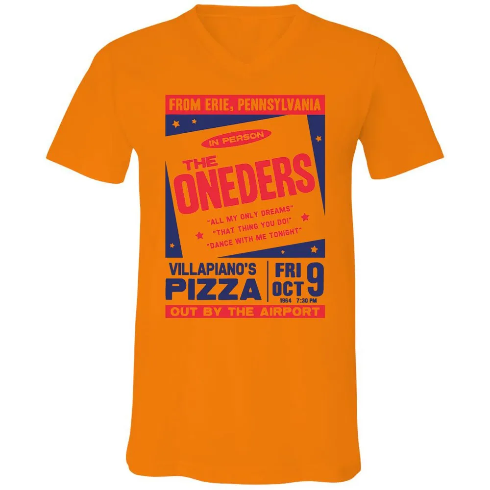 Unisex V-Neck T-Shirt - AXSZ55KM - Orange - 11