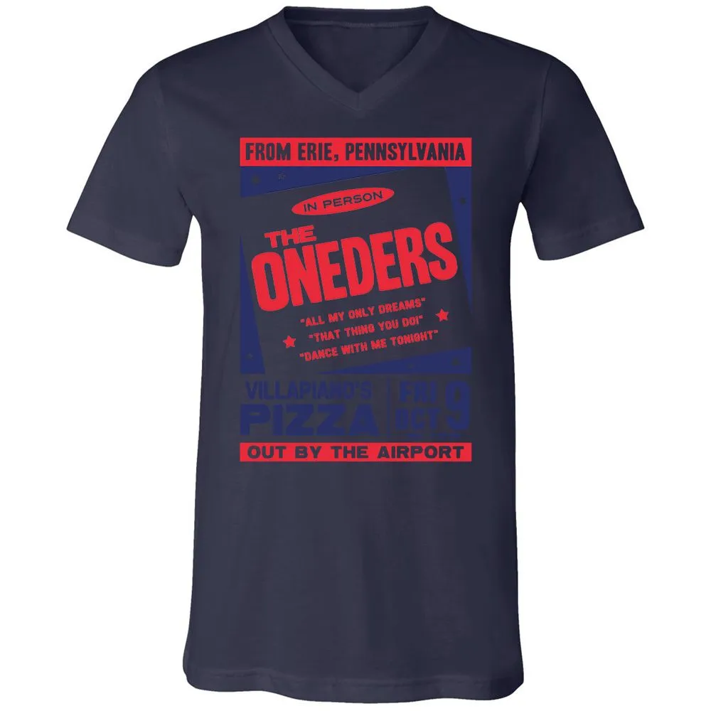 Unisex V-Neck T-Shirt - AXSZ55KM - Navy - 9