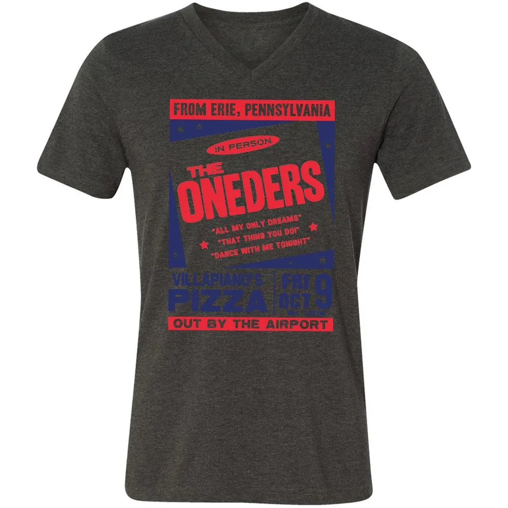 Unisex V-Neck T-Shirt - AXSZ55KM - Dark Grey Heather - 8