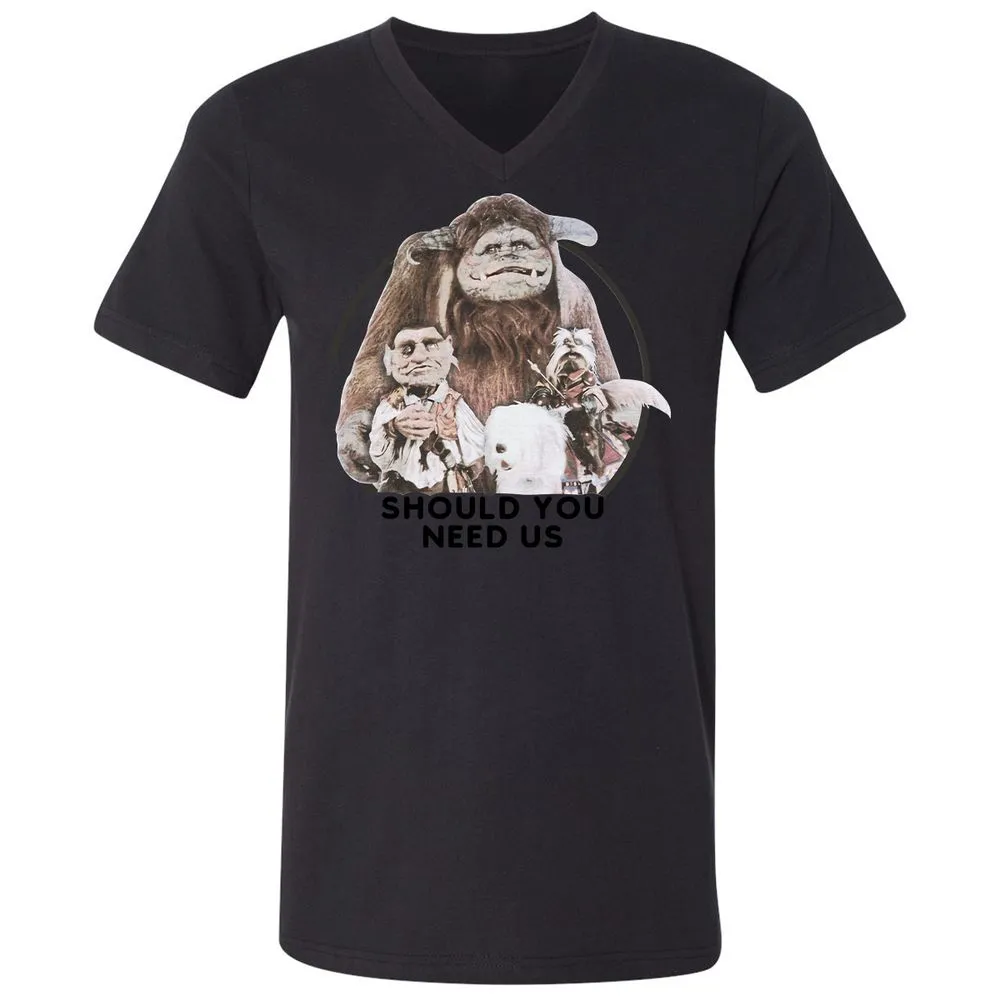 Unisex V-Neck T-Shirt - THA13UGY - Black - 16