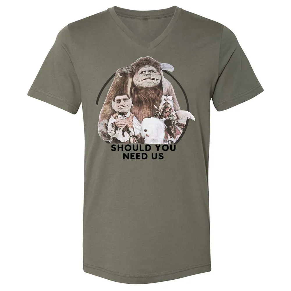 Unisex V-Neck T-Shirt - THA13UGY - Military Green - 10