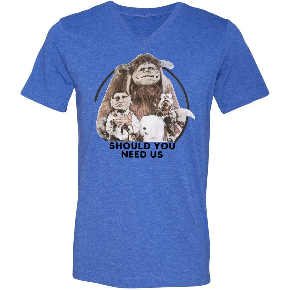 Unisex V-Neck T-Shirt - THA13UGY - Heather True Royal - 14