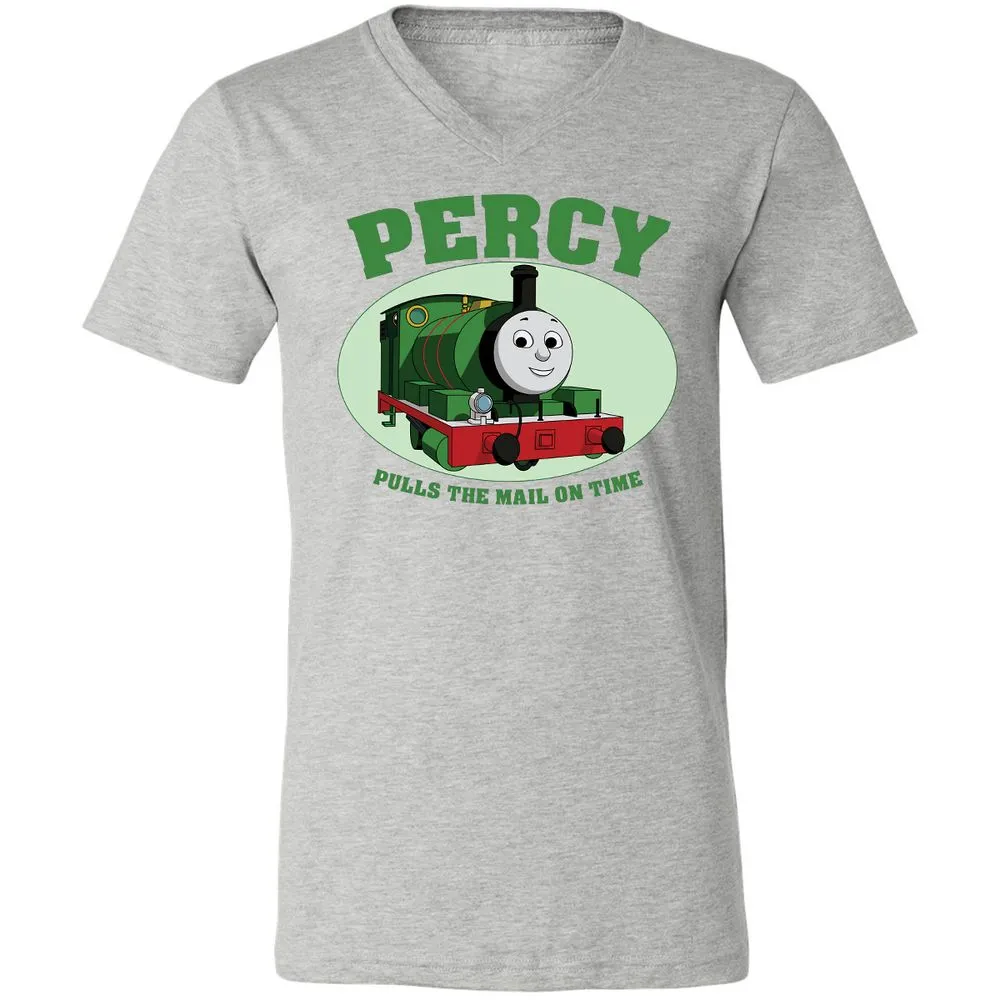 Unisex V-Neck T-Shirt - W9Q8D4HG - Athletic Heather - 7
