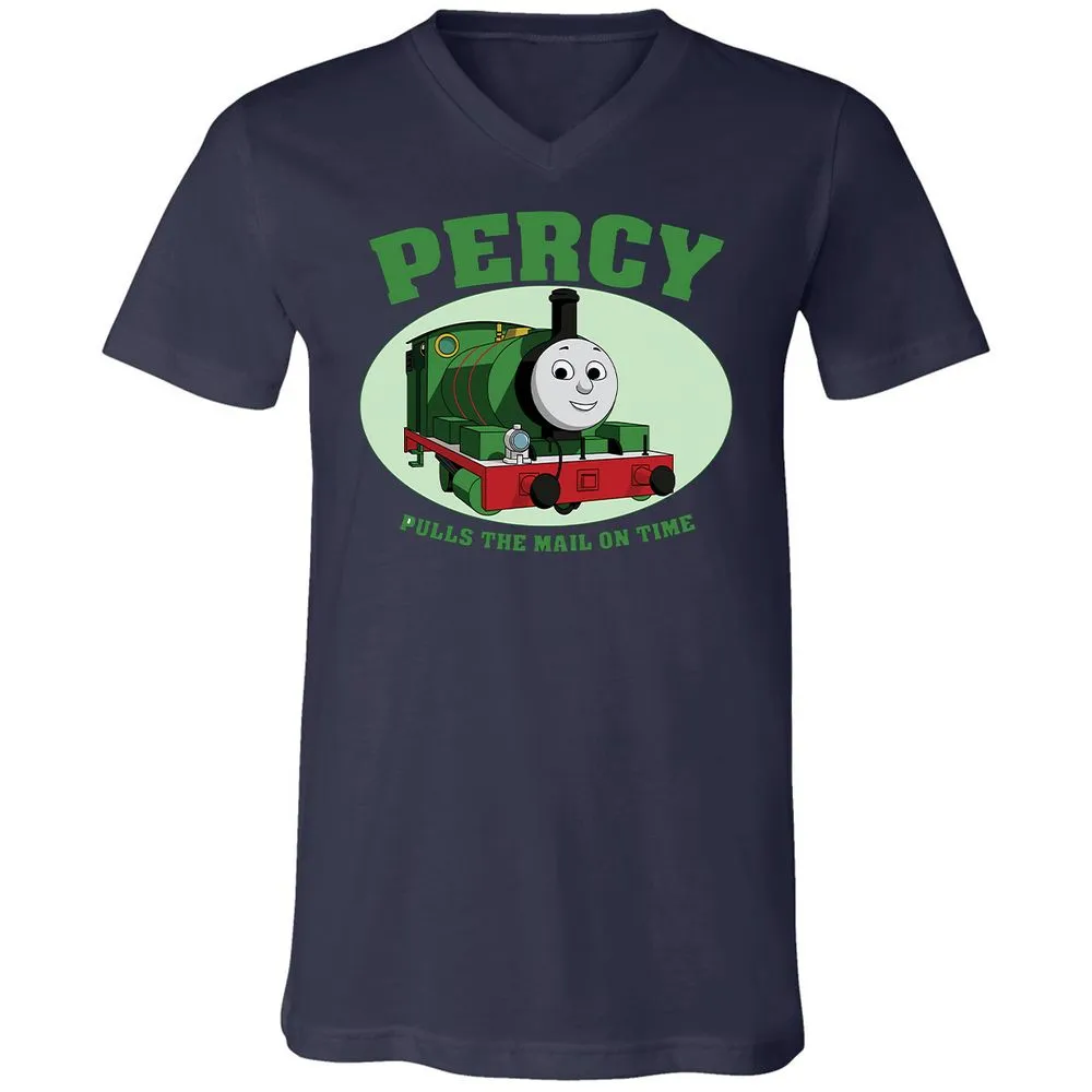 Unisex V-Neck T-Shirt - W9Q8D4HG - Navy - 9